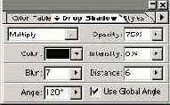 Палитра Layer Options/Effectsдля
